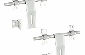Aas Copula Elegant Stainless Steel Door Aldrop Ss Finish with Cram and Hook Set, Stylish & Modern Design, Secure Your Space with The Laher Door Lock (Pack of 2)