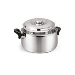 Signora Ware Hot Delight Casserole with Handles Belly Shape Insulated Stainless Steel,Insulated Thermal Serving Bowl,Elegant Hot Pot Food Warmer/Cooler for Long Duration,1000Ml,Set of 1,Silver