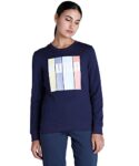 PUMA Women, WMN Graphic Crew III, Peacoat, M, (67038006)