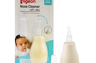 Pigeon Nose Cleaner | Baby Nasal Aspirator | Gentle Suction for Blocked Nose | Soft Silicone Tip, Safe & Hygienic | Easy to Use for Newborns