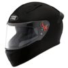 Studds Thunder Full Face Helmet with Clear Visor (Black L)