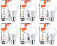Orient Electric 9 W Basic Round B22 LED Bulb(White, Pack of 6)