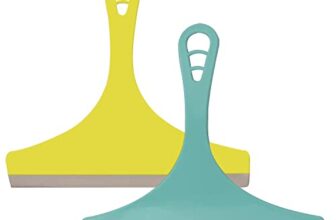 Pivalo Kitchen Platform & Glass Squeegee Wiper All-Purpose Cleaning Windows Car Windshield Bathroom Mirrors Table Cleaner (Set of 2, Random Colours)