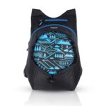 Gear CarryOn 16L Foldable Water Resistant Casual Backpack | Hiking Bag | Daypack | College Bag for Men/Women (Black – Blue)
