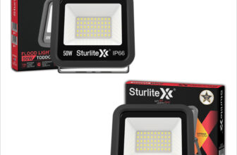 Sturlite Toddo 50 W LED Flood Light – (Pack of 2) (L-G-0187-50W) Flood Light Outdoor Lamp(Black)