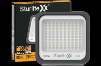 Sturlite Allumer 100 W LED Flood Light – (Pack of 1) (L-G-0180-100W) Flood Light Outdoor Lamp(Black)