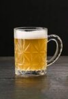 TIENER Italian Premium Glass Beer Mug | Pack of 1, 420ml | Beer Glasses Serve Ales and Lagers, Freezer Beer Mugs for Birthdays, Housewarming Parties (1, Design Beer Mug 420ML)