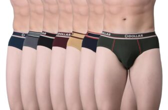 Dollar Bigboss Men’s Pack of 7 Combed Solid Cotton Brief with Anti-Microbial Odour Control (8905203758197_MBBR-04-MDSTE-PO7-CO1-S24_L) Assorted