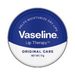 Vaseline Lip Tins Original Care, 17g | Infused with Vitamin E to Hydrate & Moisturize Dry Lips Transparent