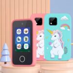Toyfinity Mini Kids Small Smartphone Toy with Games : Dual Cameram Kids, Touch Screen, Multiple Games Mode, Small Smart Phone for Fun and Learning Blue