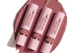 Vaseline Nude Nouveau Emily in Paris Limited Edition Nude Tinted Lip Balm Stick 3g (Pack of 3)