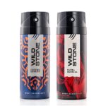 Wild Stone Legend And Ultra Sensual Long Lasting Body Deodorants For Men, Pack Of 2 (225 Ml Each) – Spray