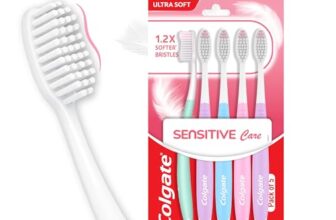 Colgate Sensitive Care Toothbrush Set of 5 | Ultra Soft for Sensitive Teeth