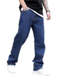 KOTTY Men’s Solid Regular Fit Mid Distressed Fashionable Trendy Denim Jeans(Blue,32)
