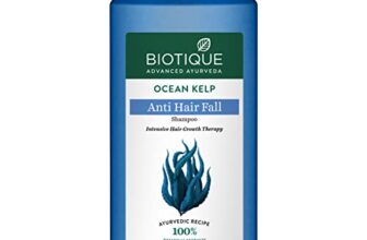 Biotique Ocean Kelp Anti Hairfall Shampoo | Intensive Hair Growth Therapy| Anti Hairfall Shampoo that Maintains Shine |100% Botanical Extracts | Suitable for All Hair Types |340ml