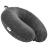 zaxty Soft Fibre Filled Neck Pillow for Car, Train, Flight Travel, Neck Support Rest Pillow with Attachable Snap Strap | Pack of 1