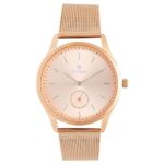 Titan Ladies Workwear Slimline Analog Rose Gold Dial Women’s Watch-NN95069WM01