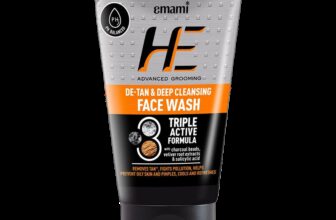 HE De-Tan & Refreshing Cleanser for Men with Charcoal, Prevents Pimple Face Wash(100 ml)