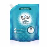 Amazon Brand – Presto! Matic Top Load Liquid Detergent, Refill Pack | 2 Litre | Removes Tough Stains | Gentle On Clothes | Protects Fabric Color | Refreshing Fragrance | Bleach-Free & Phosphate-Free