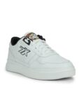 Liberty Leap7x NICOLAS-1E Lacing Casual Sneakers for Men with EVA Sole|PVC Upper|Memory Foam Insole|Stylish & Comfortable|Breathable, Lightweight & Flexibility|Shock Absorption (White – 44 EU)