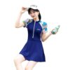 Cockatoo AWM444-Gym wear for Women Workout Set, Activewear Women Sports and Fitness wear, Blue, SizeM-L
