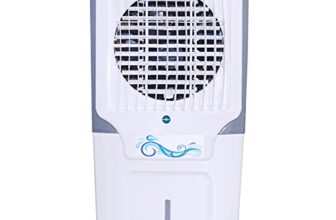 FOXSKY Grand Desert Air Cooler 100-litres, 3-Side Honeycomb Pads, Multistage Air Purification & Low Power Consumption (White)
