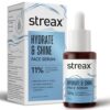 Streax Hydrate & Shine Face Serum, 30ml|11% Hyaluronic Acid|Serum for Glowing Skin |Instant Glow, Deep Hydration & Brightening in 3 Days|Glass Skin Finish|Clinically Tested| All Skin type