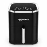Amazon Basics 3.5L Electric Air Fryer | 1200 W | Temp. Settings Up to 200°C | 7 Pre-set Options | 360° High Speed Air Circulation | Non-Stick Coated | Touch Control Display | Black|BIS Certified