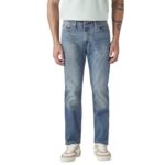 Levi’s Men’s 511 Slim Fit Mid Rise Heavy Fade Stretchable Jeans Lt Vintage Blue|Size: 28