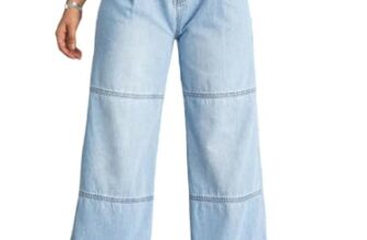 KOTTY Women’s Jean Straight Fit Clean Look Stretchable Jeans(Blue,30)