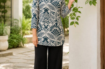 Fyunl Women Printed, Floral Print Straight Kurta(Beige, Dark Green)