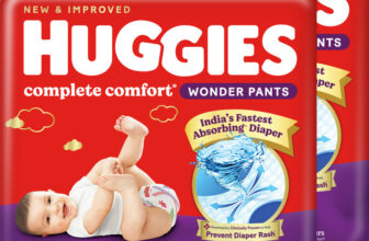Huggies Complete Comfort Wonder Pants, India’s Fastest Absorbing Diaper | Pant Diapers – S(112 Pieces)