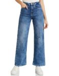 Amazon Brand – Symbol Women’s Wide Leg Jeans (High Rise | Full Length) (JNS-08 Cont_ICE Blue_38)