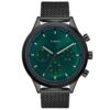 TIMEX Analog Watch for man with Green Round Dial & Black Stainless Steel Mesh Bracelet Band Water Resistant Men’s Wrist Watches – TWHG03SMU25