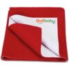 OYO BABY Single Bed Size Dry Sheet 72×36 Inch | Waterproof, Quick Dry Mattress Protector | Suitable for Baby and Adult Use | Breathable, Reusable, Skin-Friendly Bed Cover – Red