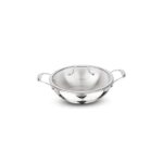 Signoraware Artista Tri Ply Stainless Steel Shallow Kadhai 18cm with Glass Lid | Induction & Gas Compatible | Durable | Ideal for Stir Frying & Sauteing | Best for Curry & Gravies (1.2 LTR | Steel)