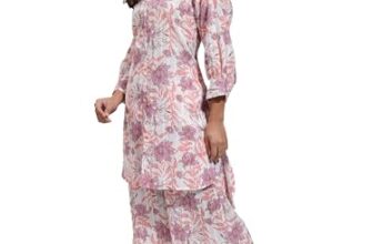 Vishudh Women Regular Fit SHIRT COLLAR CO-ORD SET VPCS000075 Multicolor S