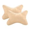 Retina 348 Car Neck Pillow (Set of 2, Beige)