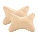 Retina 348 Car Neck Pillow (Set of 2, Beige)