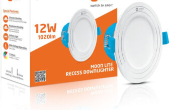 Orient Electric Moonlite Recess 12W Downlighter – Warm White Downlighter Ceiling Light Ceiling Lamp(White)