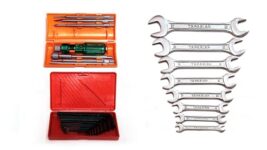 Taparia TK025 KI10V, 840, DEP08 Screwdriver Set, Alllen Key Set, Spanner Set, 8 Pc, 22 x 10 cm