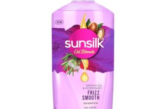 Sunsilk Argan Oil & Rosemary Frizz Smooth Oil Blends Shampoo | for Frizzy Hair | with No Added Parabens | 700 ML