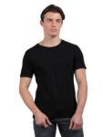 Dollar Pack of 1 Cotton Solid Men Tshirt Black