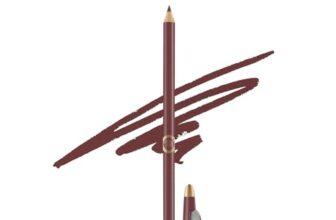 Colors Queen Matte Eyeliner & Lip Liner Enriched with Vitamin A & E | Smooth Application | Highly Pigmented | Long Lasting Lip Liner Pencil with Inbuilt Sharpener (02 – Chocolate Brown)