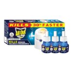 All Out Ultra Liquid Vaporizer, Machine + 3 Refills (45ml each) | Kills Dengue, Malaria & Chikungunya Spreading Mosquitoes| India’s Only Mosquito Killer Brand Recommended by Indian Medical Association