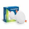 Crompton Star Deep Glaze NXT LED Downlighter 3W Round Cool Day Light | Pack of 1 | Recessed Deep Cut Ceiling Light, Cutout: 2.3″ | Plastic Build | for Hall, Bedroom, Kitchen, Office, Store