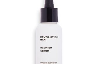 Revolution Man Blemish Serum Face Exfoliator & Cleanser, Deeply Cleanses For A Clearer Complexion, Vegan & Cruelty-Free