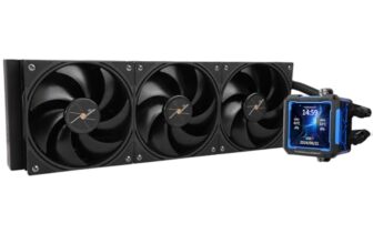 Thermalright FW PRO 360 Black CPU AIO Cooler,IPS LCD Screen with 320 * 320 Resolution,for AM5&Intel 1700/1851,High-Performance 360 Specs Water-Cooled Radiator with 2.73in Removable Display