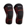 Amazon Basics Nylon Knee Support | Lightweight Knee Sleeve for Men and Women | Stretchable | for Sports, Fitness and Daily Use | Pack of 2 | Black, S