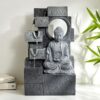 Home Centre Corsica Alpine Polyresin Buddha Fountain – 26x18x44cm